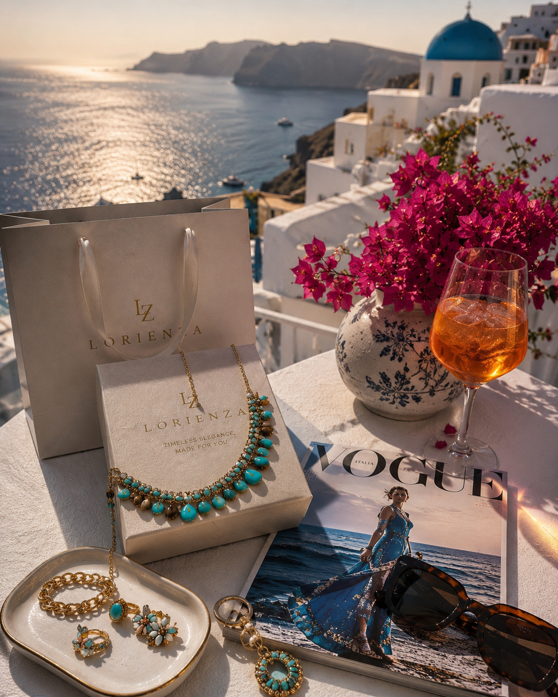 Lorienza jewelry in Santorini